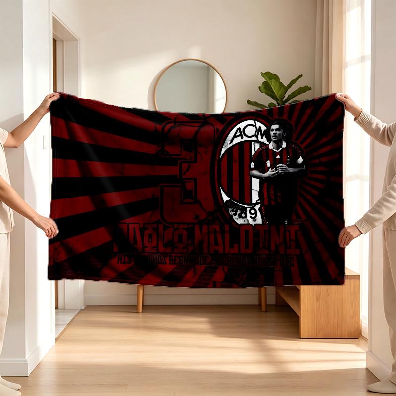 Paulo Maldini (5) Flannel blanket a soft accent for the bedroom and living room and a cozy home gift