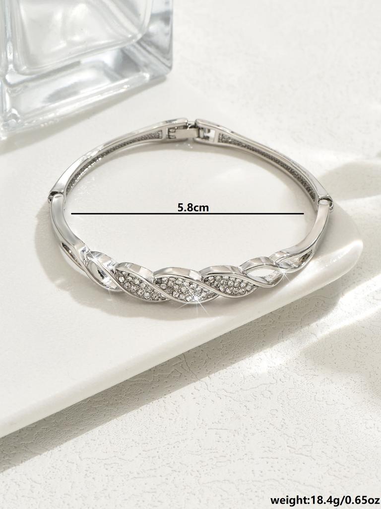 1PC Women's Fashion Trend Minimalist Spiral Geometry Bracelet Date Travel Banquet Party Holiday Dressing Gift
