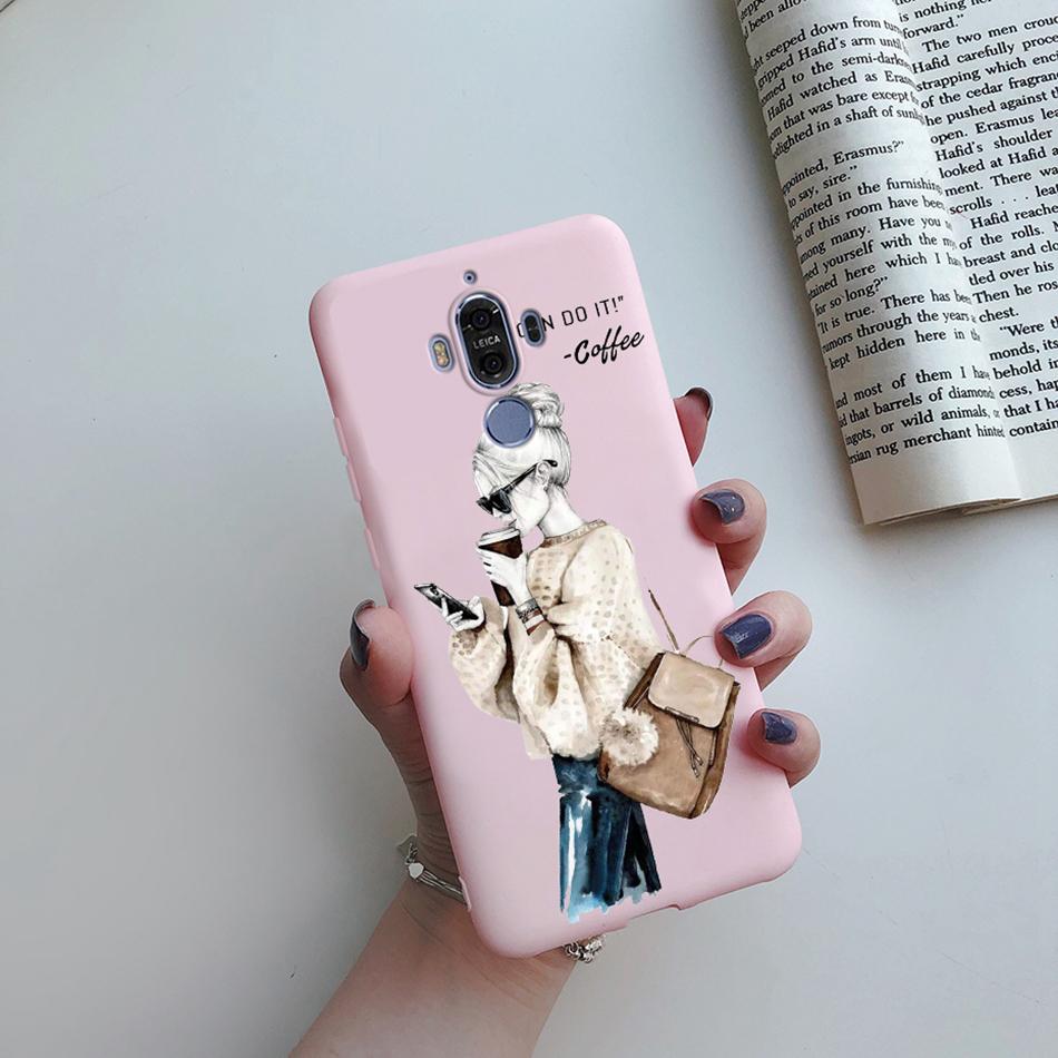 Silicone Case for Huawei Mate 9 10 Pro Soft TPU Protective Cute Butterfly Flower Phone Back Cover Mate9 Mate10 10Pro Case Fundas