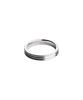 The Achromatic Three-Line Slim Silver Ring