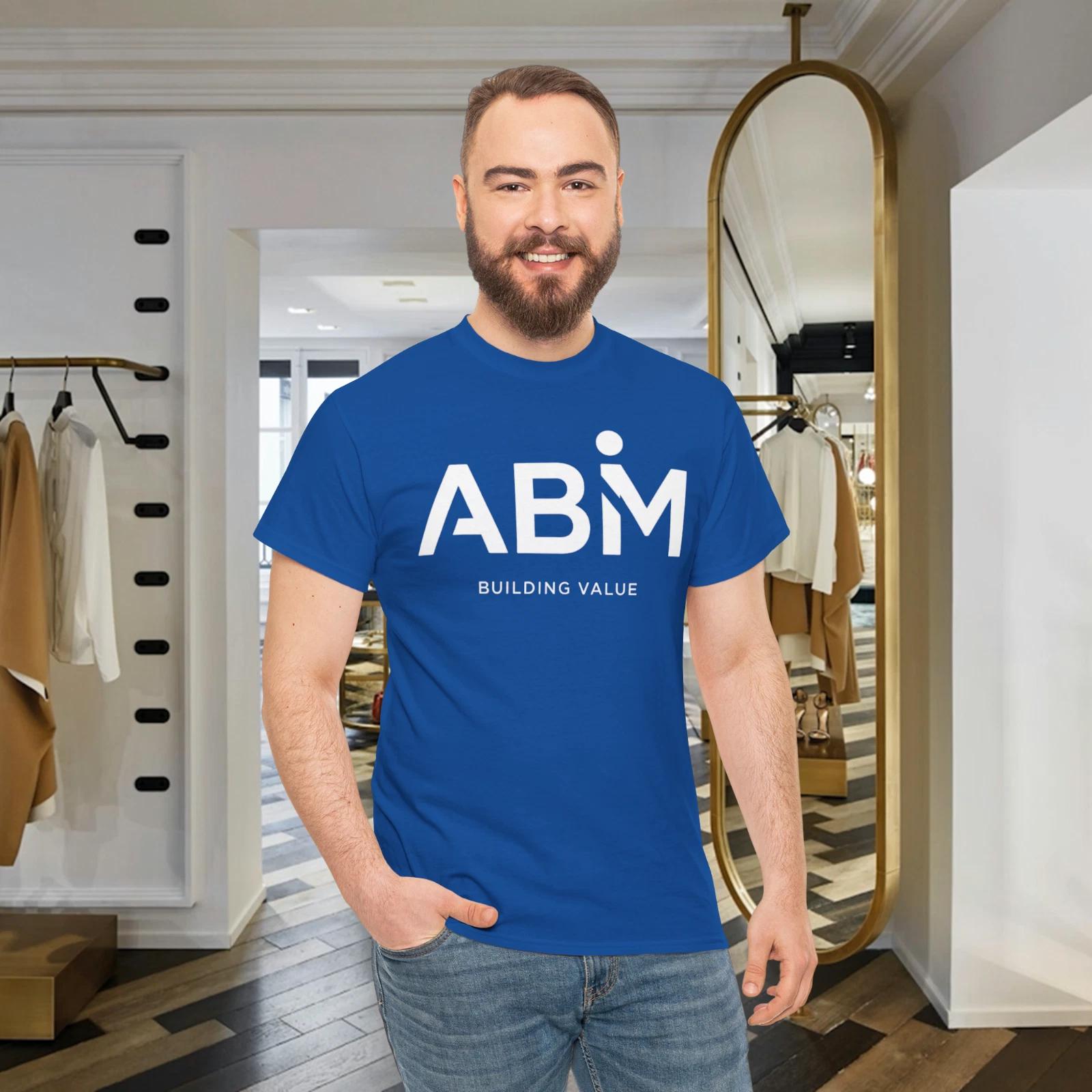 ABM Building Value Logo Shirt Professional Corporate T-Shirt 3XL