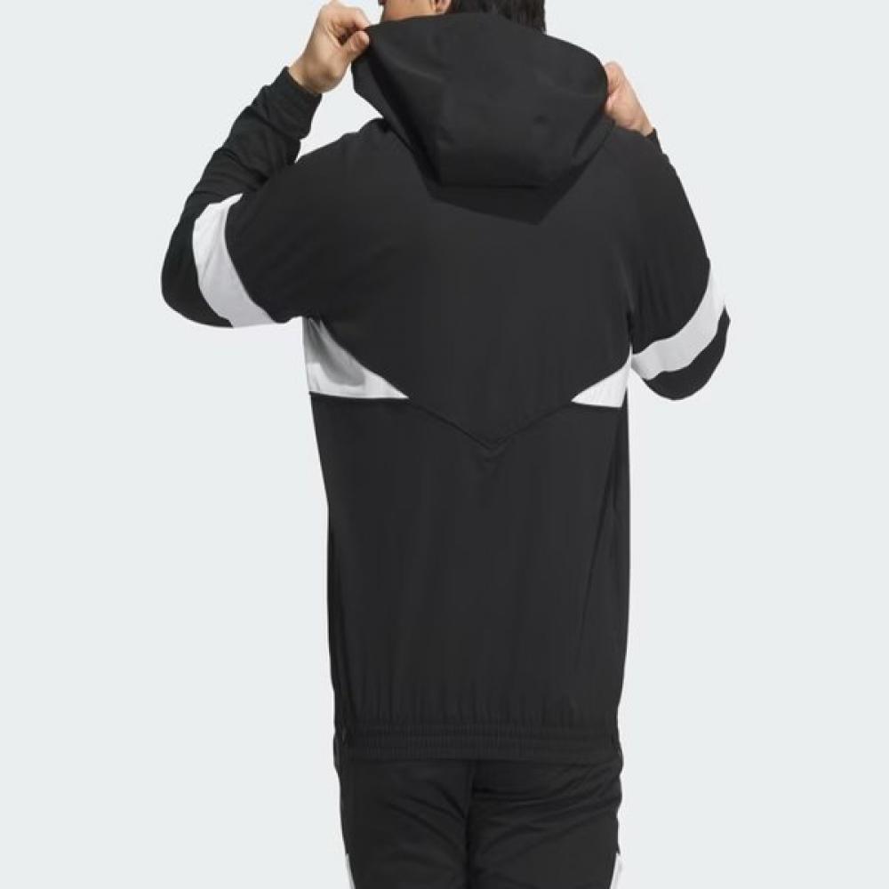 Adidas Golf Twistweave Long Sleeve Track Hooded Pullover