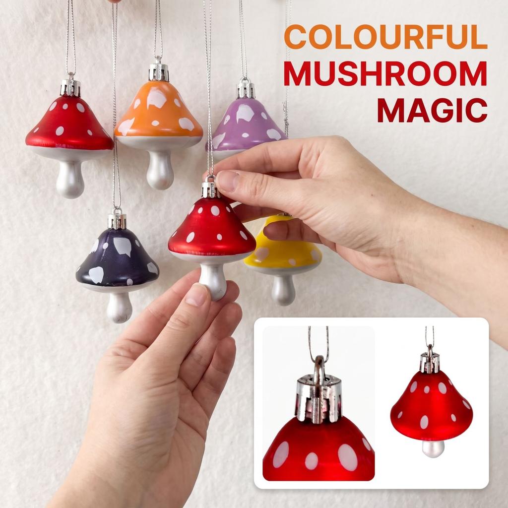 Faux Painted Plastic Hanging Ornaments for Festival and Christmas Tree Decor