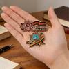 Russian Victory Day St. George's Flag Lapel Pin with Wheat Ear Brooch
