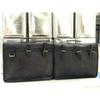 Motorcycle Saddlebags Side 2 Pouch Leather Panniers Saddle (15 Inch Black Bags)