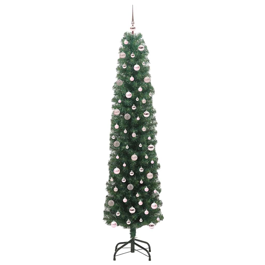 Artificial Christmas Tree with 300 LEDs and Stand Green 240 cm