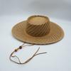 French Retro Hollowed-Out Hand-Woven Flat-Top Big Brim Top Hat For Men And Women Summer Vacation Beach Sun Protection Straw Hat Tide