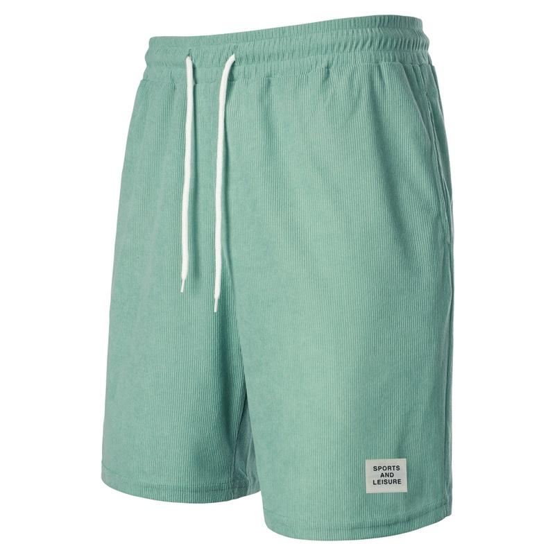 Summer New Style Men's Solid Color Sports Pants Corduroy Simple Five-point Shorts Loose And Comfortable Casual Pants