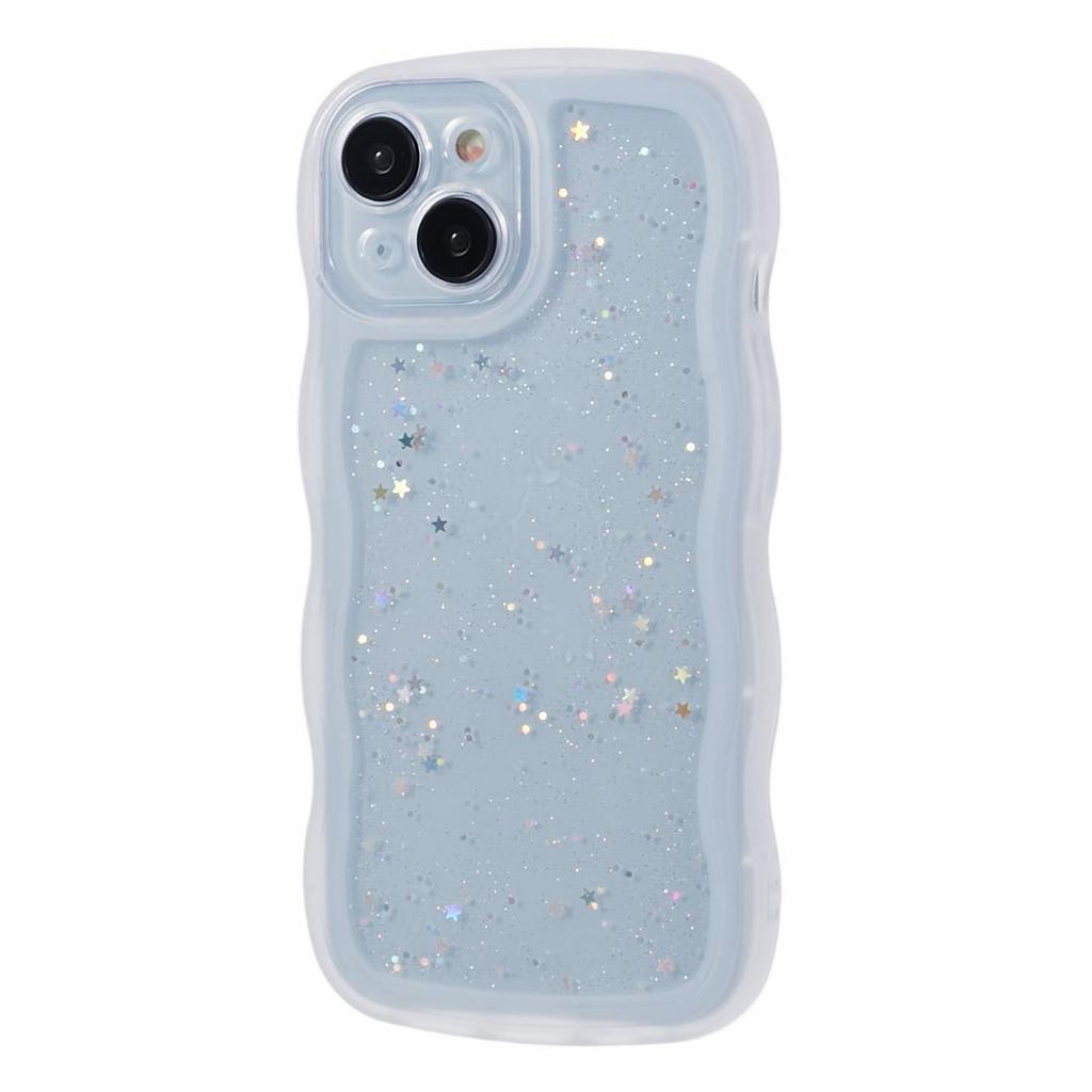 JTW Series for iPhone 15 Plus Case Glitter Sequins Epoxy TPU Phone Back Cover