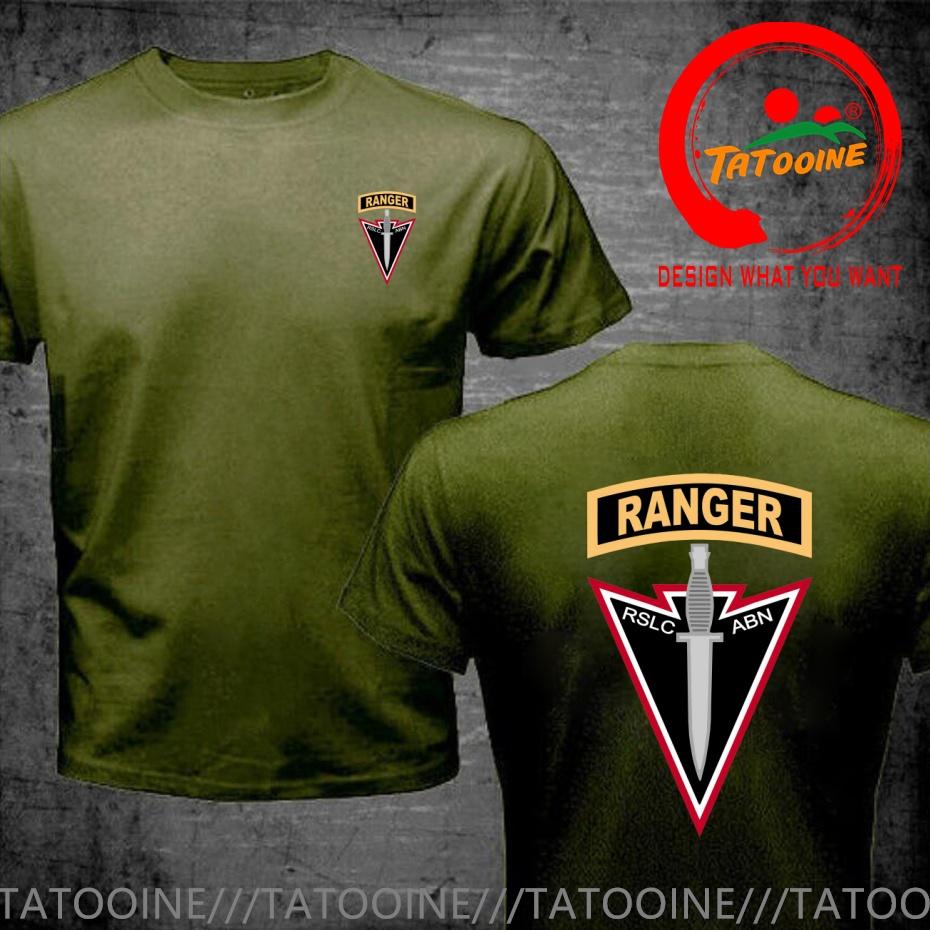 Funny Design Us Army Airborne Rslc Abn Ranger Shirt Unisex Fashion Trendy Casual Clothing Stylish Tops Tee Shirt Leisure Tshirt