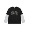 Palace Surprisingly Long-Sleeve Black/Grey Marl Unisex Tops P29ES069