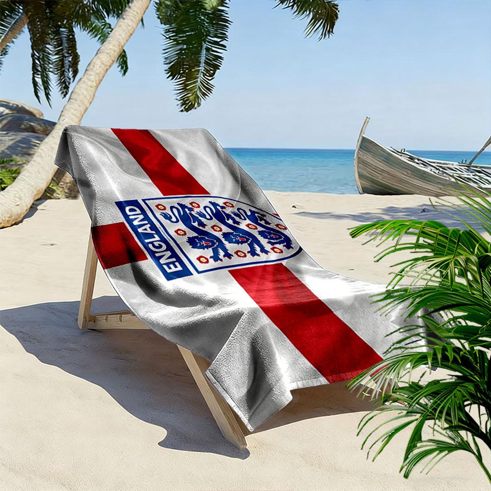 Löwen und Rosen brüllen Druck Strandtuch, schnelltrocknend, geeignet für Reisen, Outdoor-Sport, Joggen, den Strand und Schwimmen, Geschenk