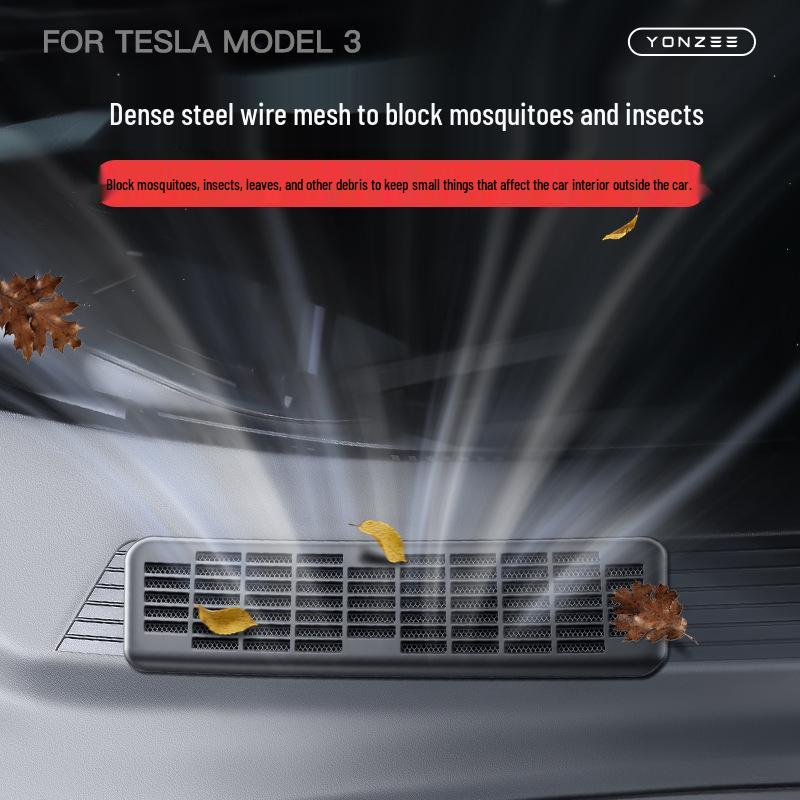 Air Conditioning Intake Vent Cover Filter for Tesla Model 3 Facelift