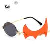 Irregular Polygonal Flame Sunglasses - Trendy European & American Celebrity Style