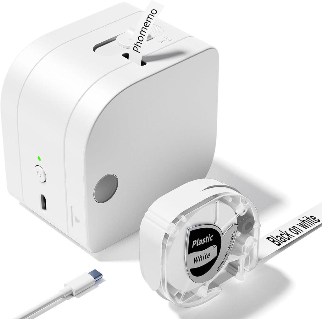 Phomemo P12 PRO Bluetooth Mini Thermal Label Printer with Inkless Lithium Battery