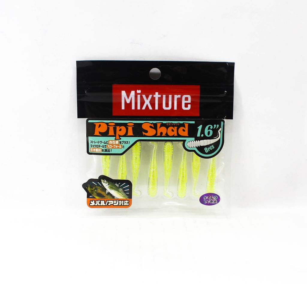 Jackson Soft Lure Mixture Pipi Shad 1.6 Inches LMN (5387)