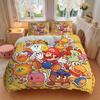 3pcs bedding set Mario Characters Includes 1 Comforter + 2 Pillowcases, Without Pillow Inserts, Soft Comfortable,a0910257