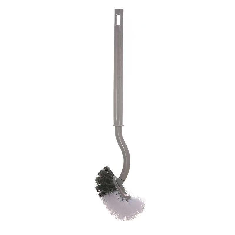 Multi-functional S-shaped Elbow with No Dead Corners for Wall-mounted Toilet Cleaning Brush