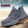 Summer Safety Shoes Steel Toe Cap Anti-Smashing and Anti-Penetration Breathable Soft Bottom Protective Safety Shoes