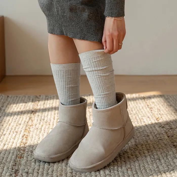 Rosie Cotton Knee Socks Women 1P (2 colors) Summer Rain Boots Socks