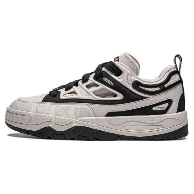 New LiNing CF YU3 SS Slip Resistant Cushioning Low Top Skateboard Shoes Men's Gray Black AGLU063-3