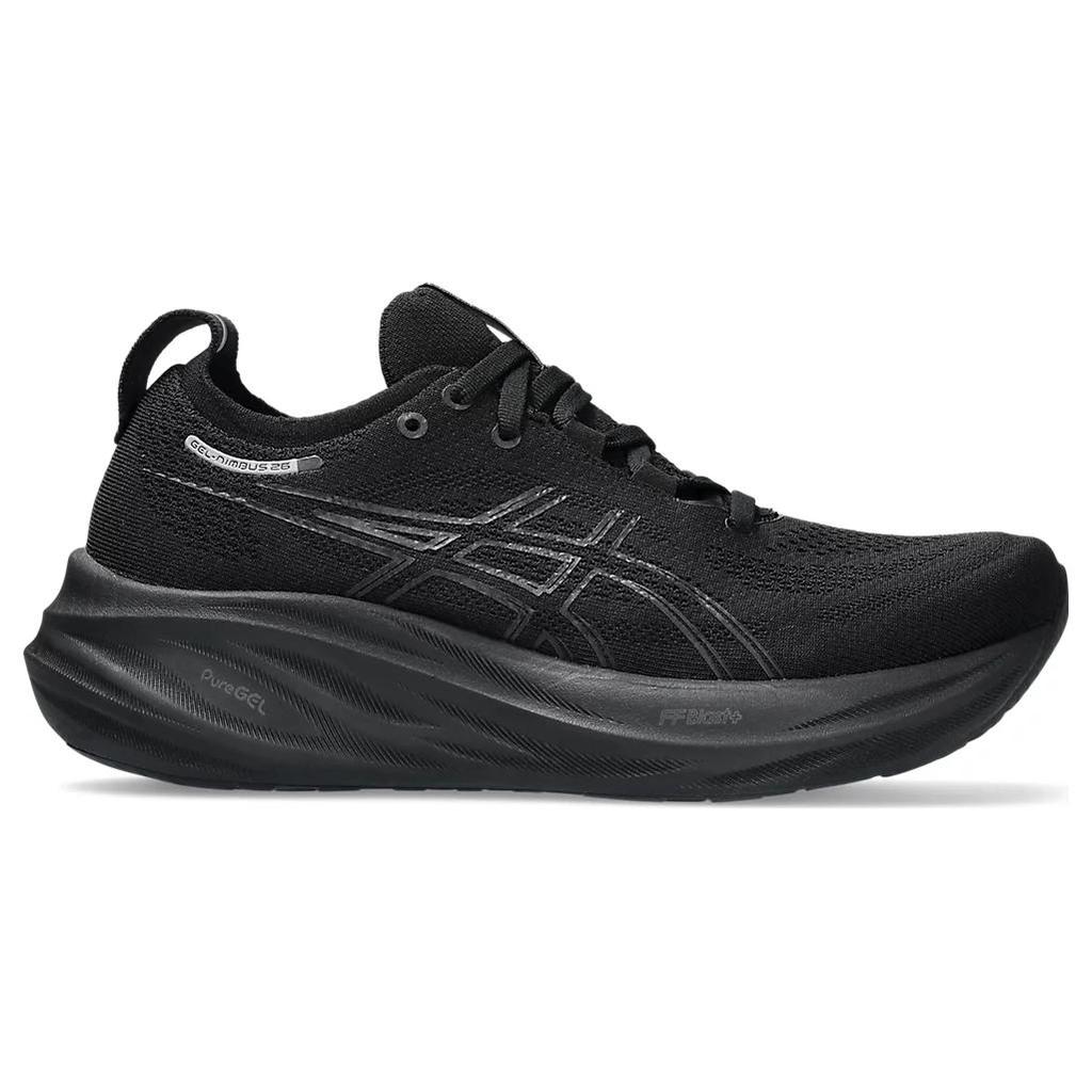 New Asics Gel Nimbus 26 Wide 'Triple Black' Women's 1012B602-002