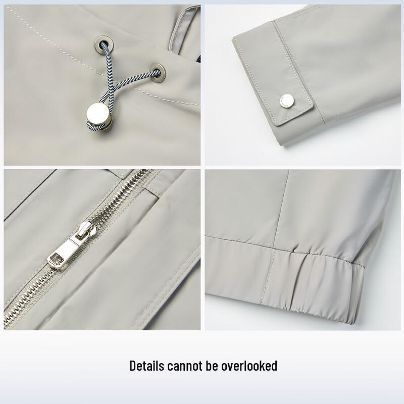 Xuezhongfei Men's Casual Windproof Hooded Jacket