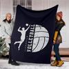 Volleyball Theme Printed Blanket - Perfect for Couch, Bed, Travel & Outdoor Use | Machine Washable, Cozy & Durable.