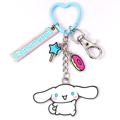 Hello Kitty Cinnamoroll Keyring With Charms