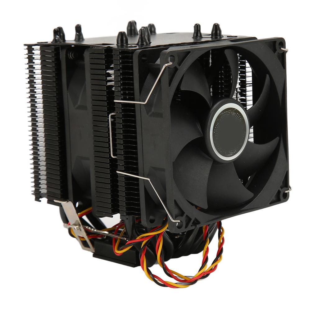 CPU-Lüfter, 6 Heatpipes, leiser 3-poliger PC-CPU-Kühler mit Halterung für Intel 775 1150 1151 1155