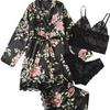 Women's Plus Size Sexy Lace Lingerie Set Pajamas