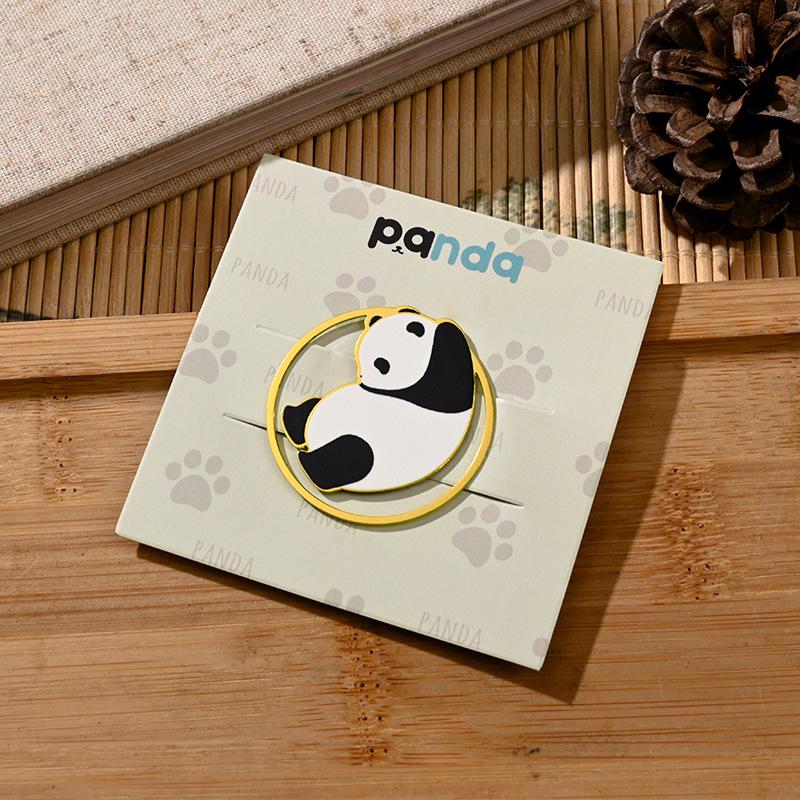 Adorable Panda Metal Bookmark - Festival Souvenir & Children's Reading Page Holder Gift