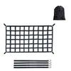 Truck Bed Cargo Barrier Net With S Hooks For Secure Transport In Pickups And SUVs