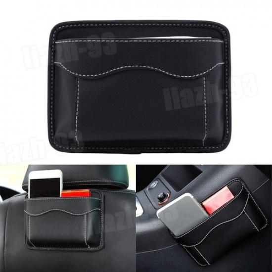 1x Universal Storage Bag Pocket Organizer Leather Bag Car Interior Accessories