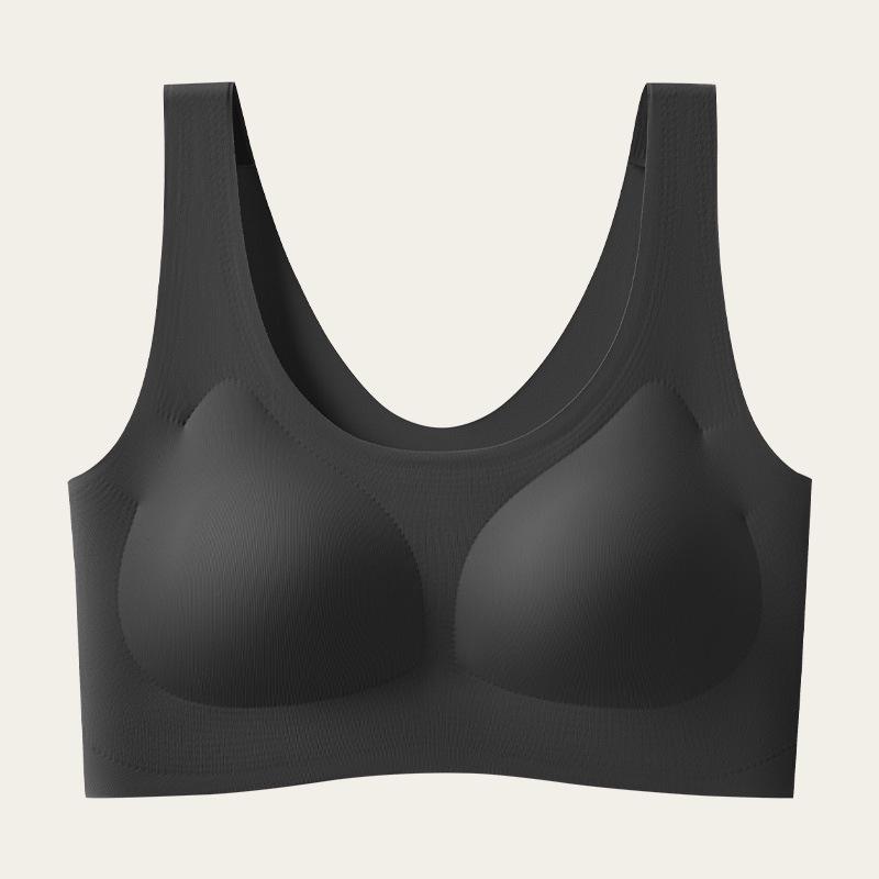 Invisible Ice Silk Wireless Seamless Bra Vest for Women - Comfortable, Non-Transparent, Gathered Fit