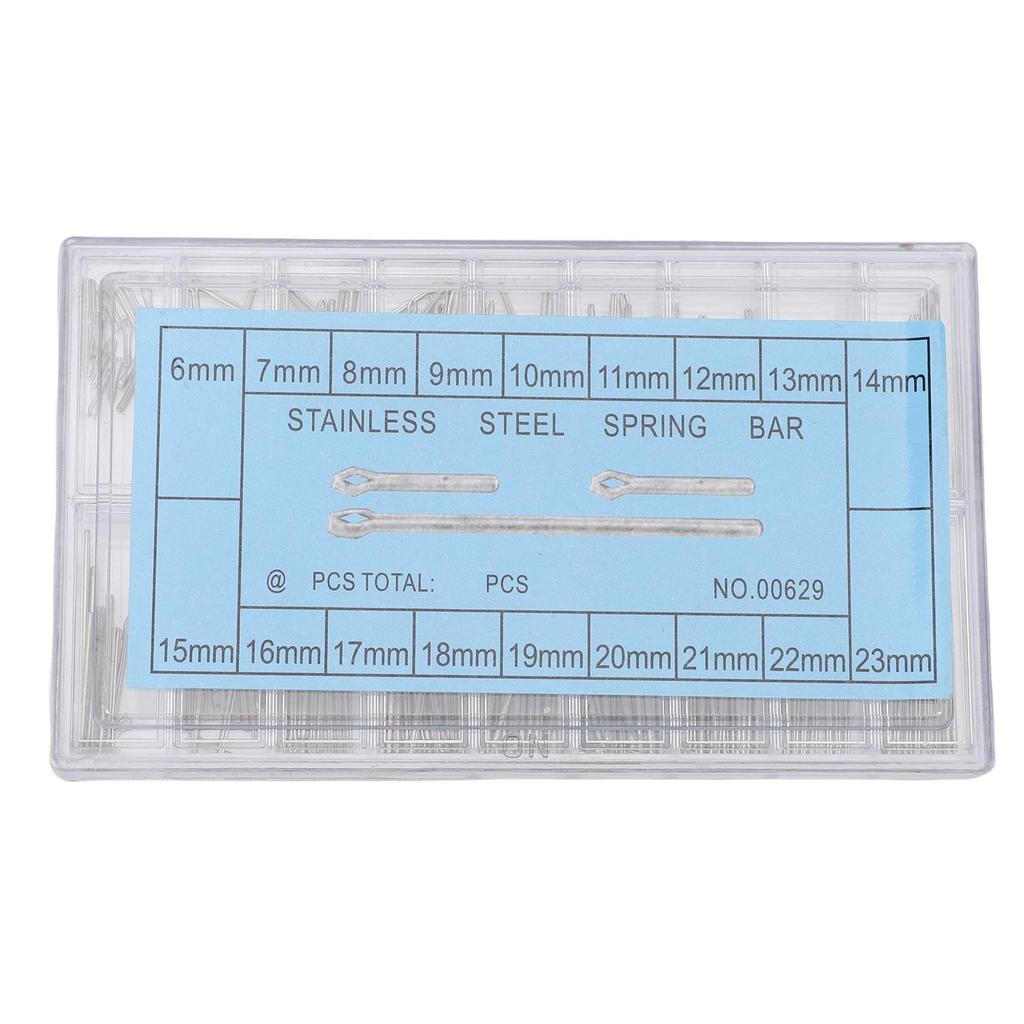 270 Pcs Watch Link Pins 6 to 23mm 18 Sizes Stainless Steel Watch Bracelet Link Pin for Watchmaker Repair Shop