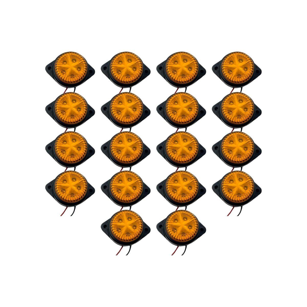 

18PCS LED Marker Lights Trailer 12V Waterproof Amber Chicken Lights for Semi Trucks Freightliner Cargo – Universal Fit бурштин