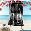 Name Custom Poison Print Beach Towel, Large Soft Quick Dry Towel for Beach Camping Swimming