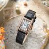 Creative Two And A Half Hand Watch Retro Style Versatile Quartz Women'S Watch Small Square Plate Belt Women'S Watch
