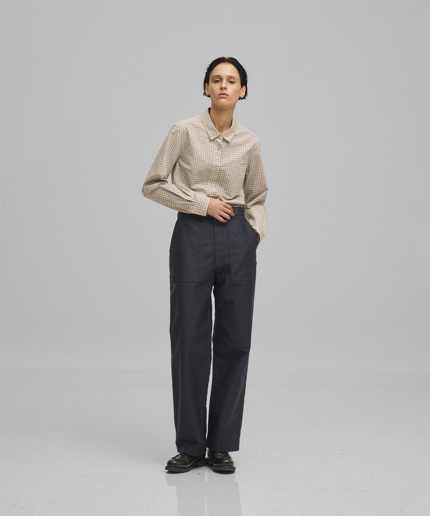 Another Office Woman W. Backsateen Baker Pants (Dark Navy)