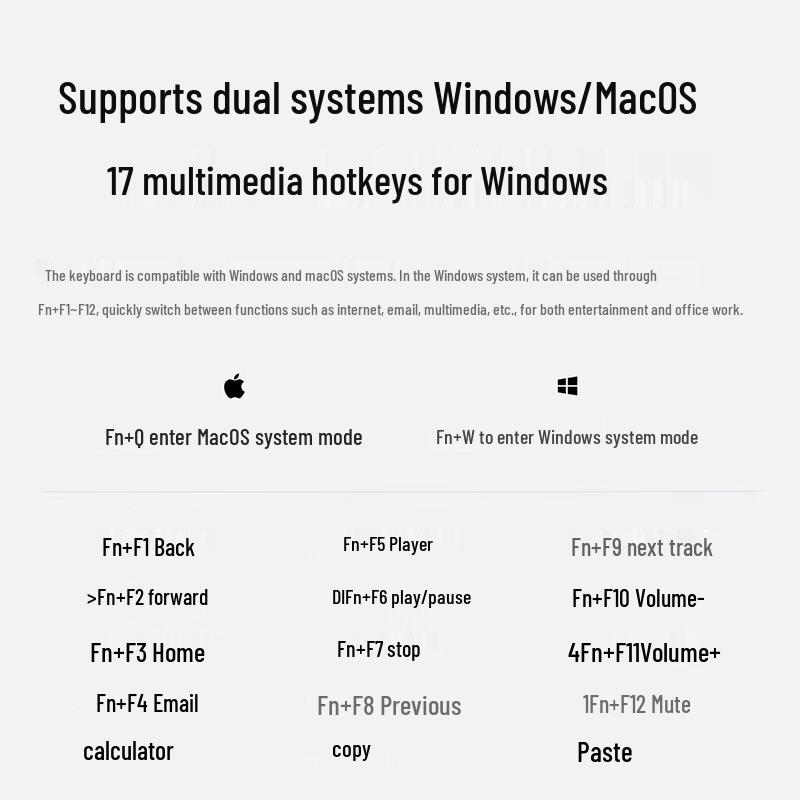 Rapoo E9500G Ultra-Slim Multi-Mode Wireless Keyboard