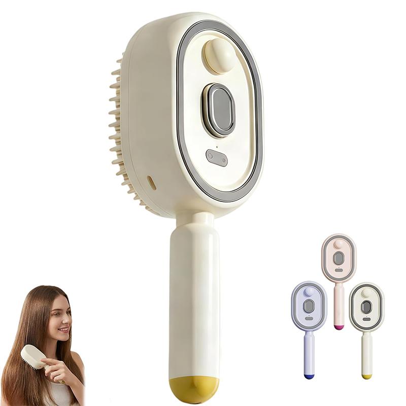 Electric Steam Hair Brush Comb&Mist Function Simultaneously Stronger Ion Technology Less Breakage No Residue for Beautiful Hair