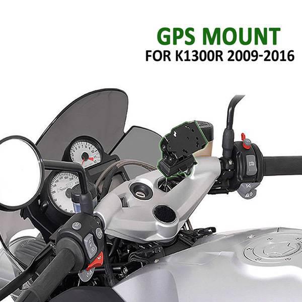 

Black Metal Phone Holder for BMW K1300R Motorcycle. None