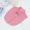 Women Cotton Lace Fake Collar Blouse Vintage Detachable Collar Women Shirt False Tie Lapel Blouse Top Clothes Accessories