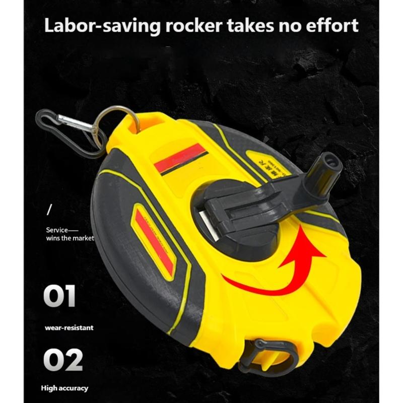 Fiberglass Tape Measure for Long Time Use in Professional Construction Work and DIY Home Improvement Activity