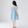 2025 Summer Mother-Daughter Floral Smocked Princess Dress - Korean Style Beach Outfit for Girls