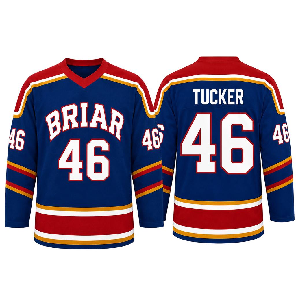 Men Women Ice Hockey Jersey Long Sleeve Athletic Shirt Number 66 Briar Di Laurentis Tucker Graham Logan Style