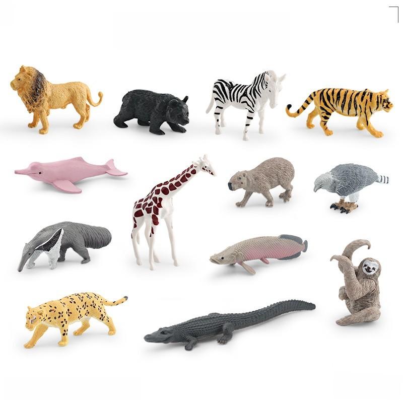 

Childrens Wild Tiger Lion Giraffe Panda Figures Pvc Learning Toy Set For Nature Education And Play Style C