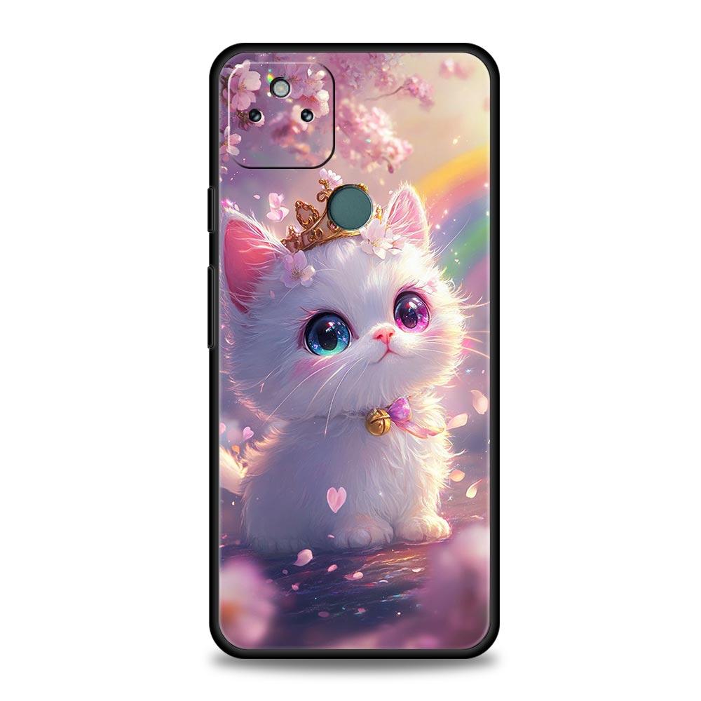 Colorful Cat Design Phone Case Cover for Google Pixel 10 9 8 7 6 9A 8A 7A 6A Pro Shockproof Soft TPU 9 Pro XL Shell Capas Fundas