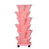 Family Balcony Multi Layer Vegetable Pot Stereoscopic Stackable Combination Planting Succulents Portability Plastic Flower Pot